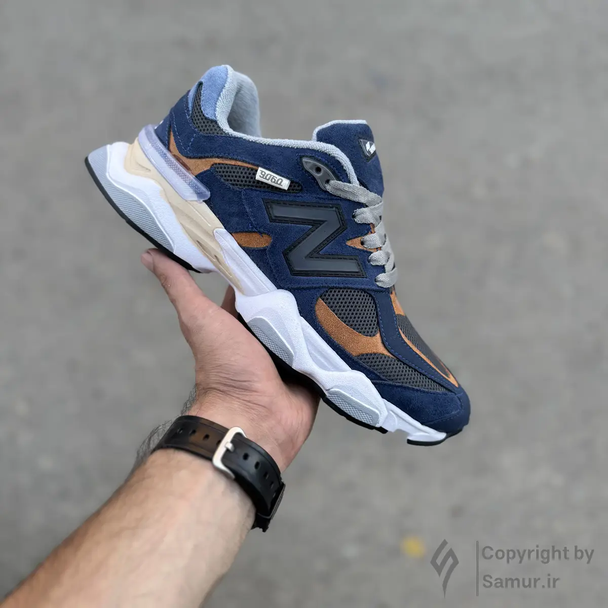 گالری تصاویر کتونی نیوبالانس 9060 سرمه ای قهوه ای